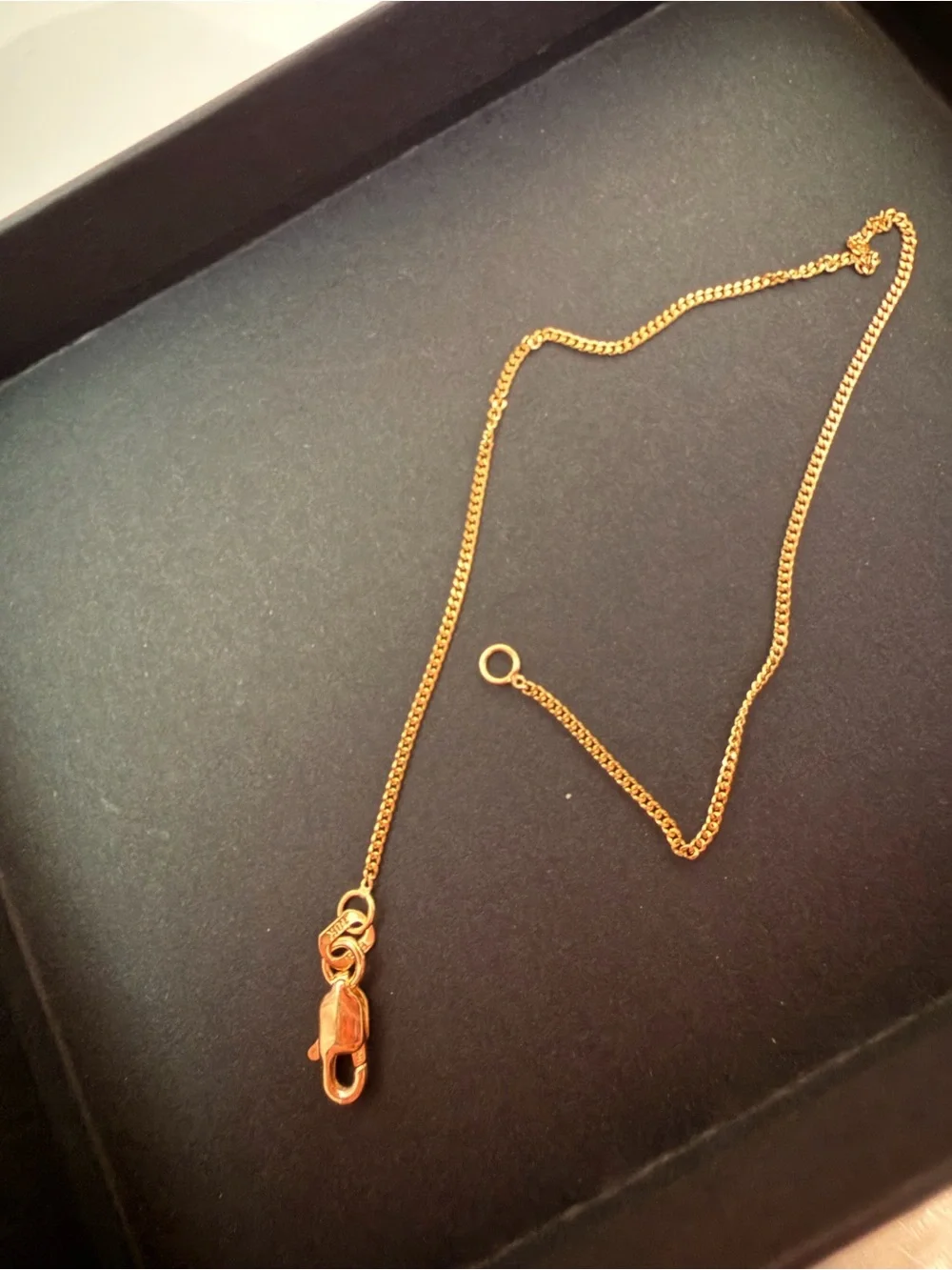 10k Solid Gold Chain Mini Miami Chain Bracelet 7”